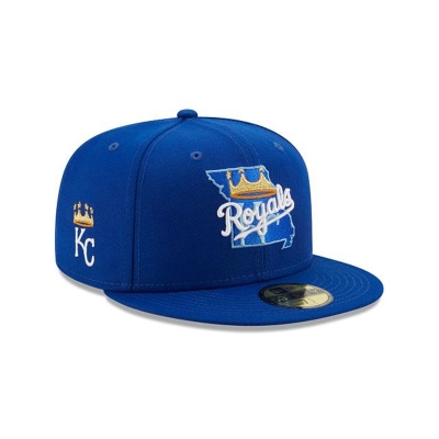 Kansas City Royals Gorra | New Era MLB Local 59fifty Fitted Cap Mexico - Azules